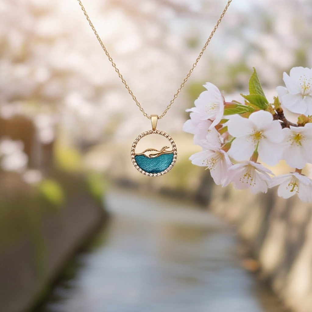 Elegant Ocean Theme Dolphin Pendant